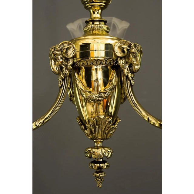 Viennese Chandelier with Capricorn Heads, 1890s For Sale - Image 16 of 18