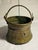 Metal Antique Middle Eastern Copper With Tin Overlay Bucket Elaborate Etched Pattern Solid Iron Loop Handle Ending With Serpent Heads For Sale - Image 7 of 12