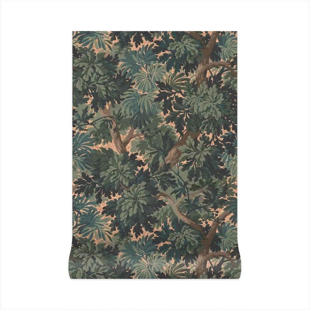 English House of Hackney Foris Cork Wallpaper - Cerulean For Sale - Image 3 of 3