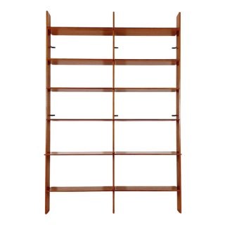 Vintage German Teak Bookshelf, 1960s For Sale