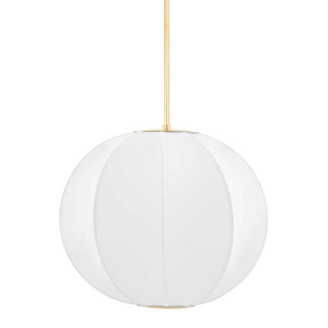 Hudson Valley Lighting Jupiter 19.75 in. 1 Light Pendant in Aged Brass Finish For Sale
