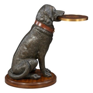Maitland-Smith Golden Retriever Accent Table For Sale