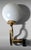 Metal Mid 20th Century Maison Lunel Style Pair of French Modernist Brass and Opaline Glass Sconces - a Pair For Sale - Image 7 of 18