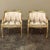 Antique Italian Neoclassical Louis XVI Petite Giltwood Bergeres ~ Armchairs For Sale - Image 4 of 13