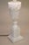 1930s XL Neoclassical Carved Urn Grapes Leaves Alabaster Marble Brass Table Lamp Italy For Sale - Image 4 of 13