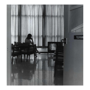 1960s Lady Watching Television Photograph