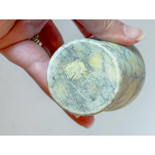 Mid 20th Century Vintage Italian Marble Bud Vase For Sale - Image 5 of 5