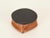 Curved Leather and Crystal Ashtray by Jacques Adnet, Italy, 1950s For Sale - Image 10 of 12