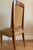 Art Deco 1930s French Art Deco Chestnut Wood & Silk Dining Chairs - Set of 6 For Sale - Image 3 of 11