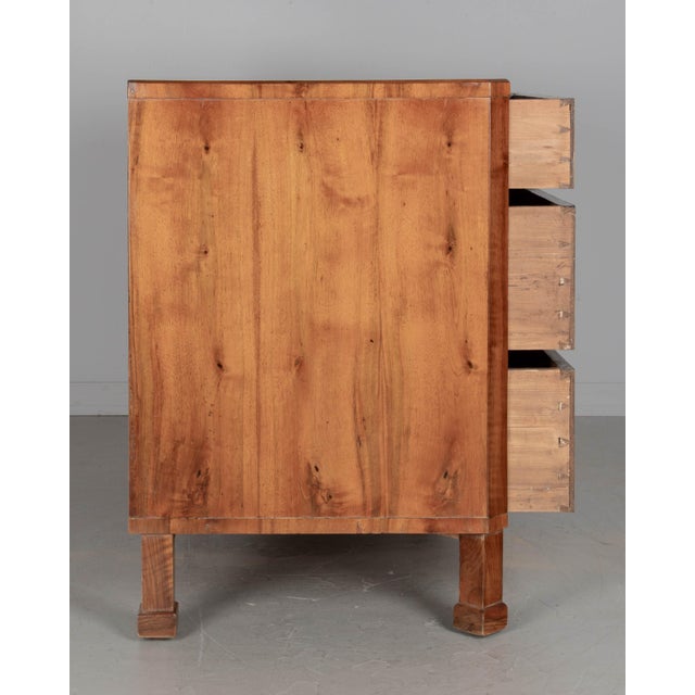 Wood 19th Century Biedermeier Commode, Veneer of Walnut For Sale - Image 7 of 11