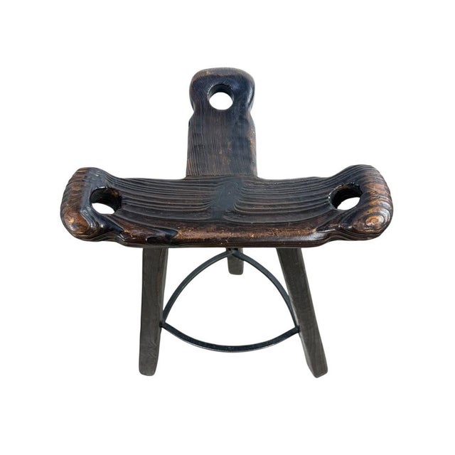 Vintage Brutalist Spanish Marbella Stools, 1970s, Set of 3 For Sale - Image 4 of 10