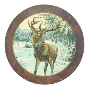 Antique Honor Shooting Target Deer in Winter 1931