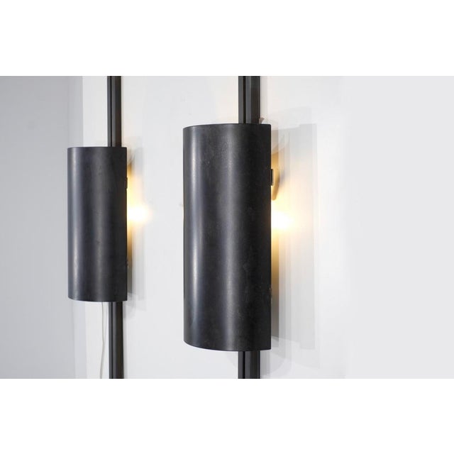 Black Monza Wall Lights by Franck Robichez for Dritsh, 1990s, Set of 2 For Sale - Image 8 of 15