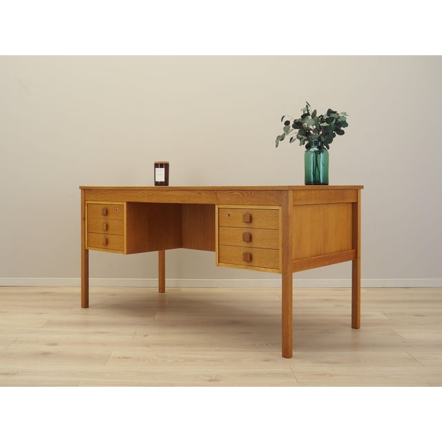 Danish Ash Desk from Domino Møbler, 1970s For Sale - Image 3 of 18