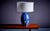 Huge Table Lamp in Blue Ceramic, France, 1960s For Sale - Image 9 of 9