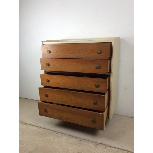 Mid Century 5 Drawer Highboy Dresser From Mainline by Hooker For Sale - Image 12 of 18