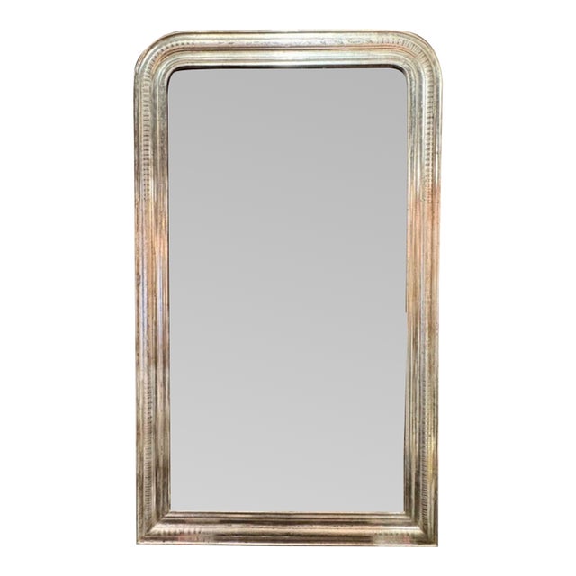 French Silver Leaf Louis Philippe Mirror For Sale