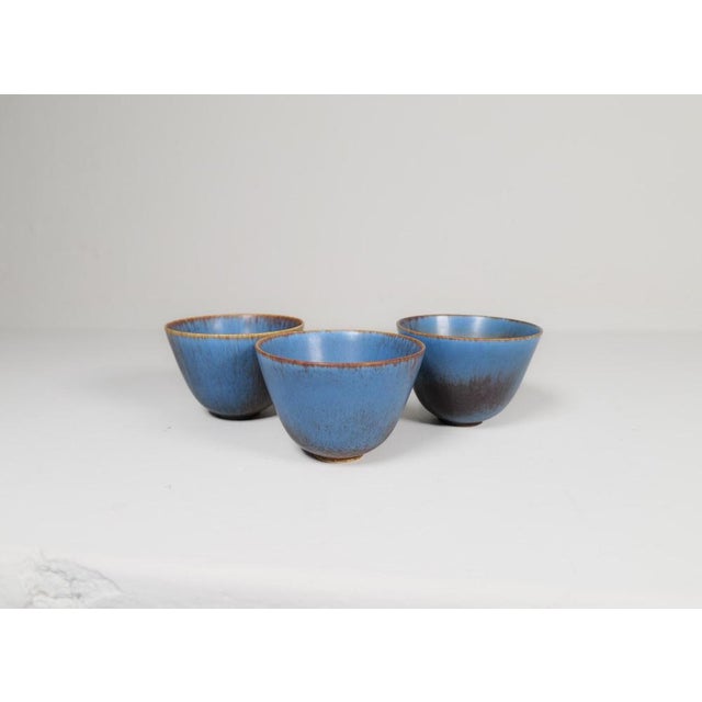 Mid-Century Modern Mid-Century Modern Bowls attributed to Gunnar Nylund for Rörstrand, Sweden, 1950s, Set of 3 For Sale - Image 3 of 16