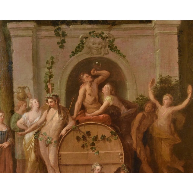Early 18th Century Jean Jacques Spoede, Triumph of Bacchus, 1730, Oil on Canvas, Framed For Sale - Image 5 of 15