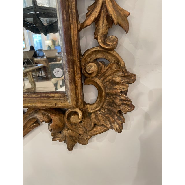 Rococo 19c French Antique Rococo Giltwood Mirror For Sale - Image 3 of 6