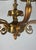 Brass Vintage 8 Light Art Nouveau Style Chandelier For Sale - Image 8 of 8