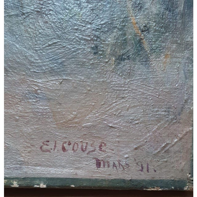 Eanger Irving COUSE (1866-1936) Religious Scene Painting Antique This piece has an attribution mark, I am sure that it is...