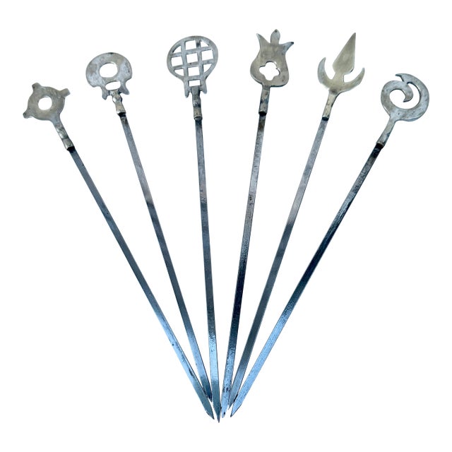 Vintage Turkish Metal Skewers For Sale