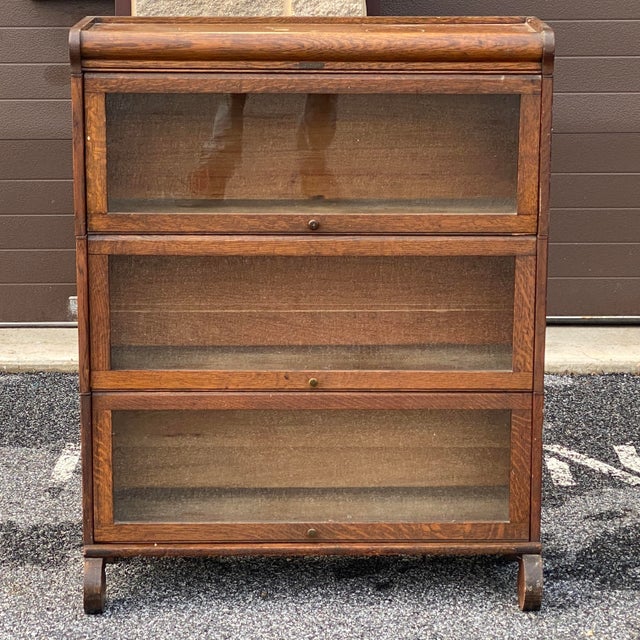 Antique Lundstrom Oak Barrister Sectional Bookcase Chairish