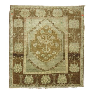 Vintage Square Mini Oushak - 2'2" x 2'3" For Sale