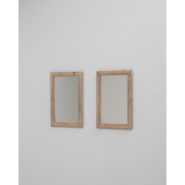 1900s French Oak Wall Mirrors - A Pair For Sale - Image 18 of 18