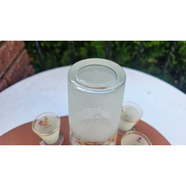 Glass Decanter with Glasses, 1960s, Set of 7 For Sale - Image 9 of 11