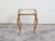 French Mid-Century Gilt Metal Side Table With Square Glass Top and Cabriole Legs For Sale In Atlanta - Image 6 of 10