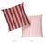 Contemporary Schumacher Hanson I/O Stripe 22" Pillow In Raspberry For Sale - Image 3 of 5