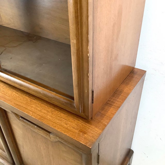 Mid-Century Sideboard With China Cabinet For Sale - Image 12 of 12