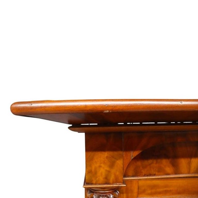 Classical American Empire Step Back Cupboard With Mullioned Doors C1840 For Sale - Image 9 of 16
