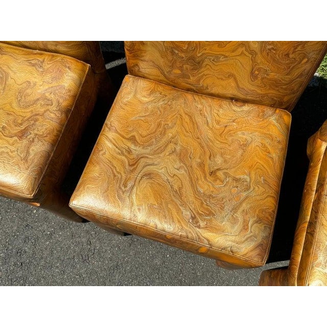 Set of 6 Parsons Dining Chairs Milo Baughman for Thayer Coggin For Sale - Image 9 of 12