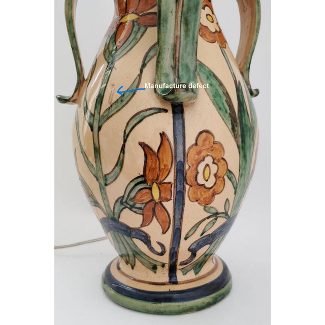 Lamp by San Zeno Pottery, Pisa Italy, 1930s For Sale - Image 14 of 14