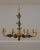 Neoclassical 8 Arm Iron Black & Gold Chandelier For Sale - Image 12 of 12