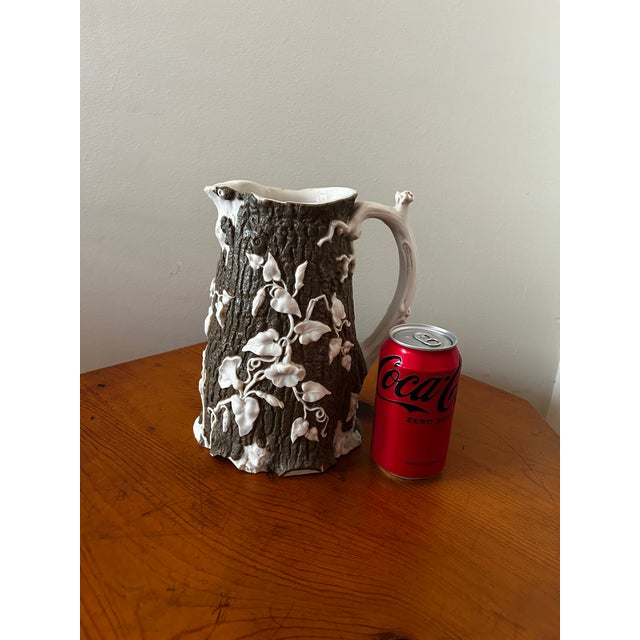 1850s t.j. & J. Mayer Convolvulus Stoneware Pitcher For Sale - Image 15 of 16
