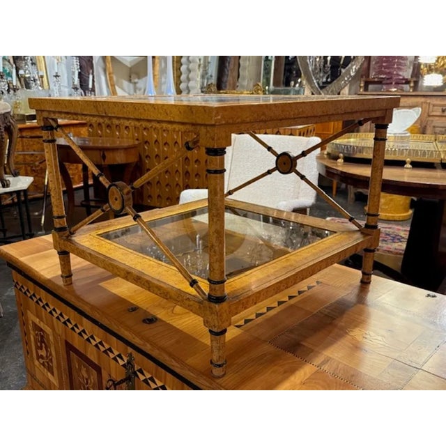 Mid-Century Modern Vintage Italian Faux Painted Designer Table For Sale - Image 3 of 7