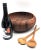 Wood Mid 20th Century Monkey Pod Wood Bowl and Teak Wood Salad Serving Utensils, Set of 3 Pieces For Sale - Image 7 of 10