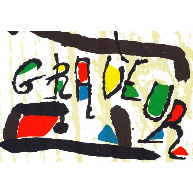 Original woodcut engraving by Joan Miró for the cover of "Joan Miró Engraver IV", published by Galerie Lelong in 2001...