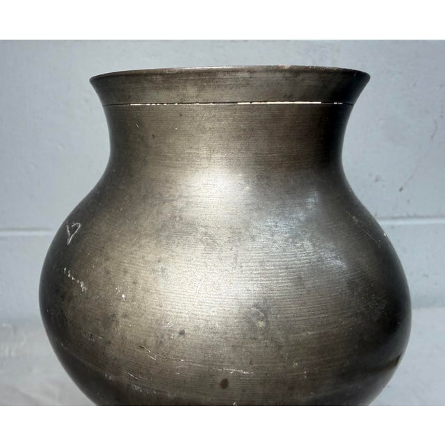Rare Antique 17th Century English Renaissance Turned Pewter Stem Chalice Mug For Sale - Image 12 of 12