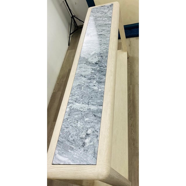 Contemporary Theodore Alexander Organic Modern Wooden Console Table For Sale - Image 3 of 6