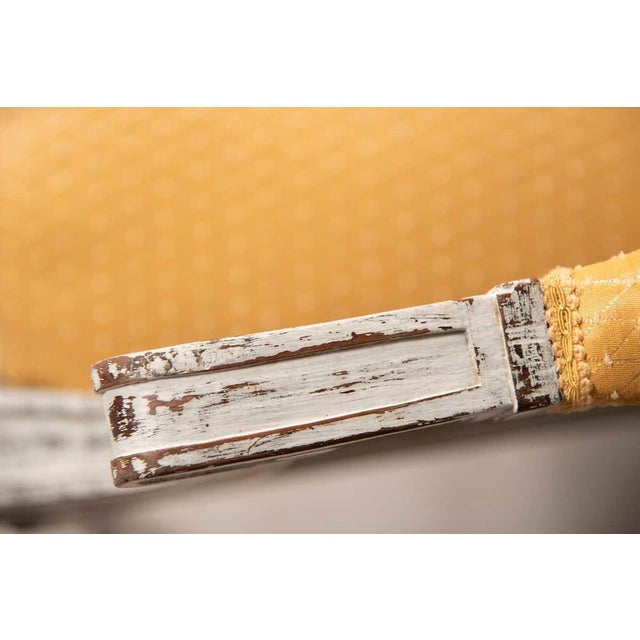 Louis XVI Style Distressed Armchairs, 1950, Set of 3 For Sale - Image 14 of 18