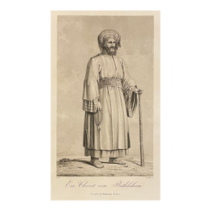 Antique Christian of Bethlehem Engraving