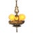 Gold 4 Light Pendants With Original Finish 1920s #2597 For Sale