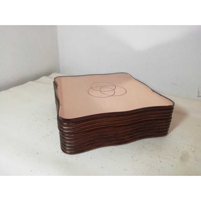 Beautiful and rare Fontana Arte box designed by Pietro Chiesa and Gio Ponti. Square shape with curved edges on all sides...