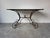 Hollywood Regency 1960’s French Hollywood Regency Metal & Brass Indoor/Outdoor Dining Table With White Marble Top For Sale - Image 3 of 12