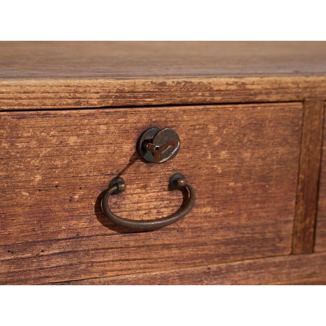 Antique Japanese Tansu Base Cabinet For Sale - Image 3 of 11